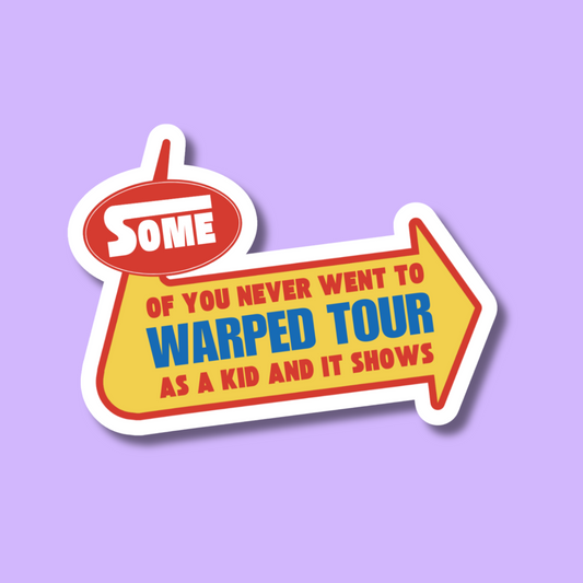 Warped Nostalgia Waterproof Sticker